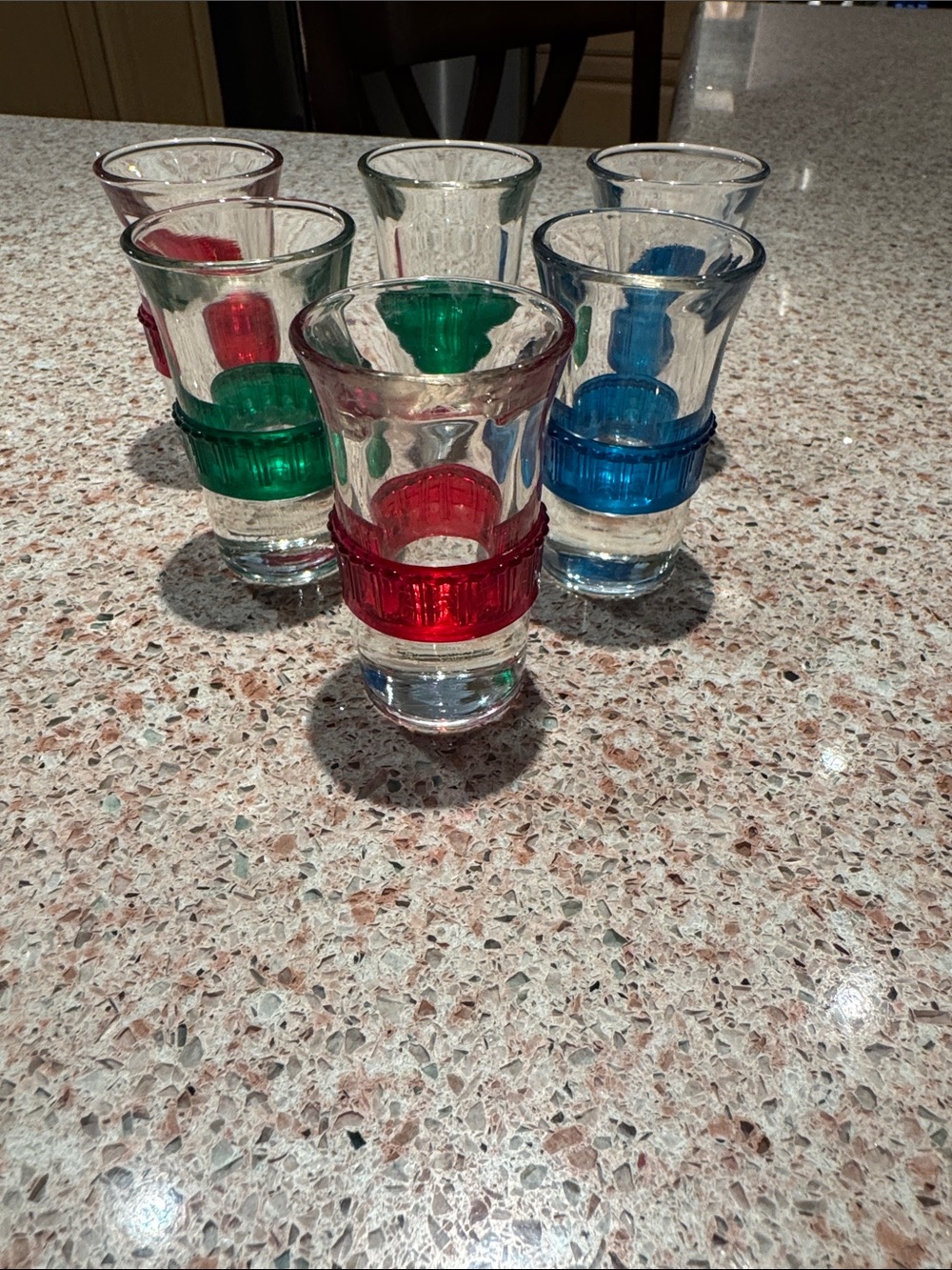 Shot Glasses - Vintage Tsingtao Banded Shot Glasses